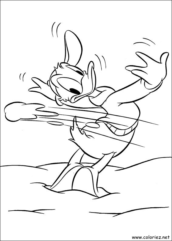 Coloriage de Donald à imprimer !