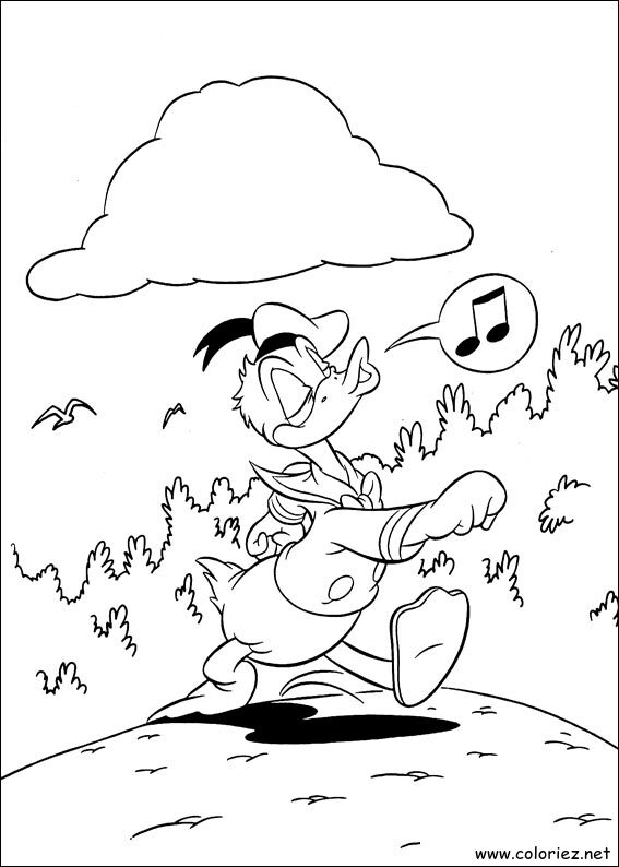 Coloriage de Donald à imprimer !