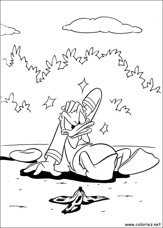 Coloriage de Donald à imprimer !