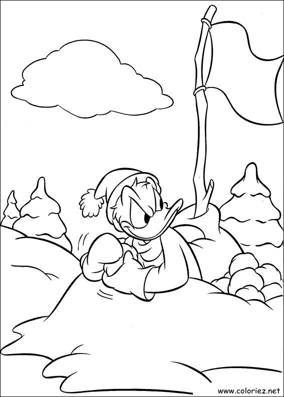 Coloriage de Donald à imprimer !