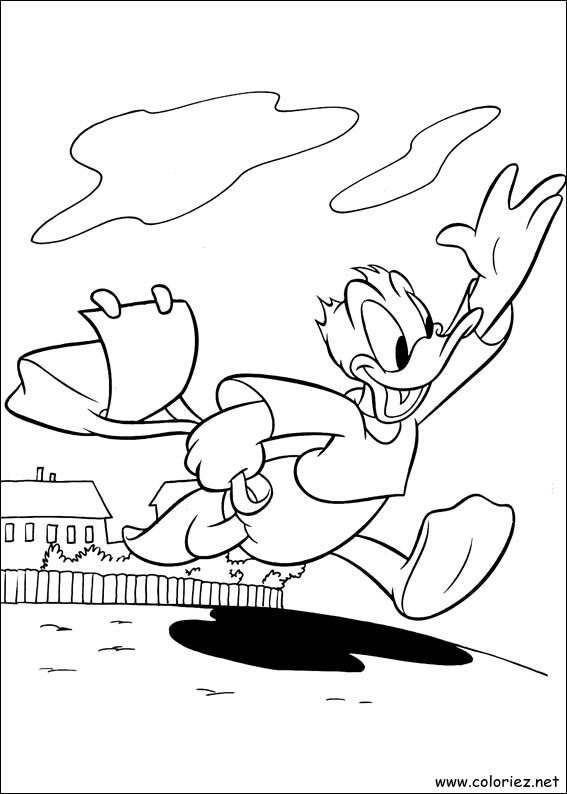Coloriage de Donald à imprimer !