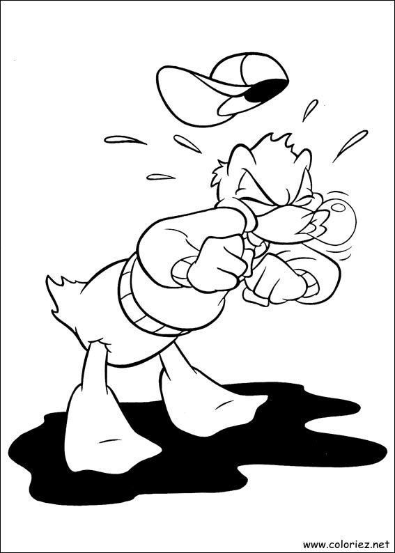 Coloriage de Donald à imprimer !