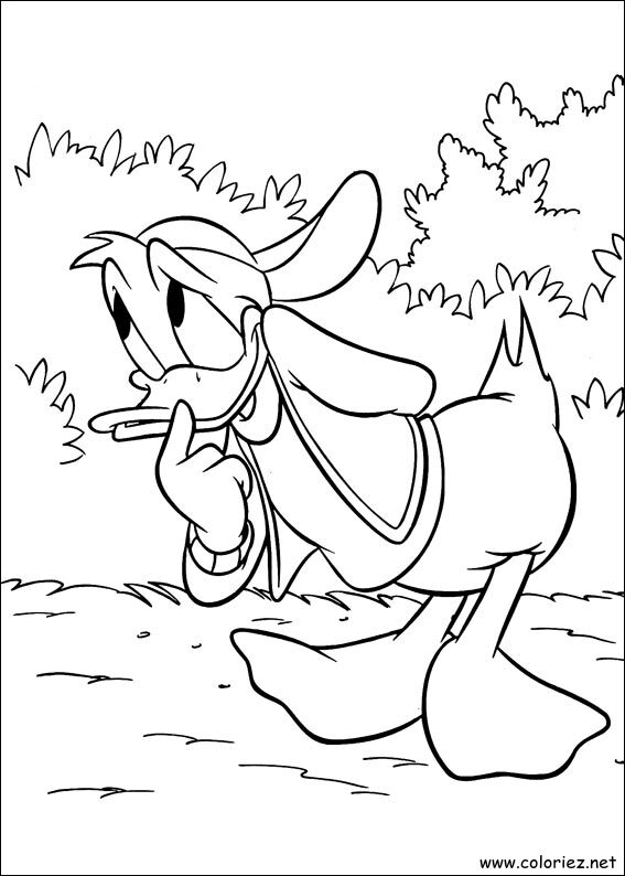Coloriage de Donald à imprimer !