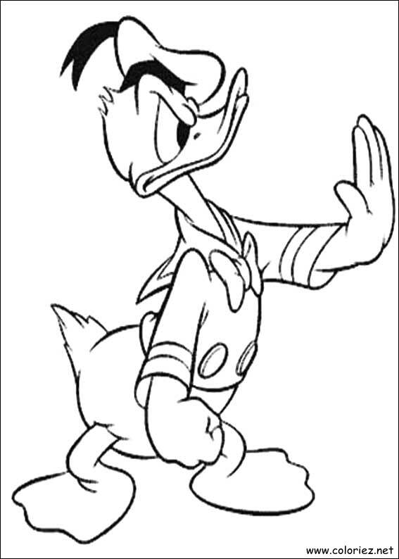 Coloriage de Donald à imprimer !