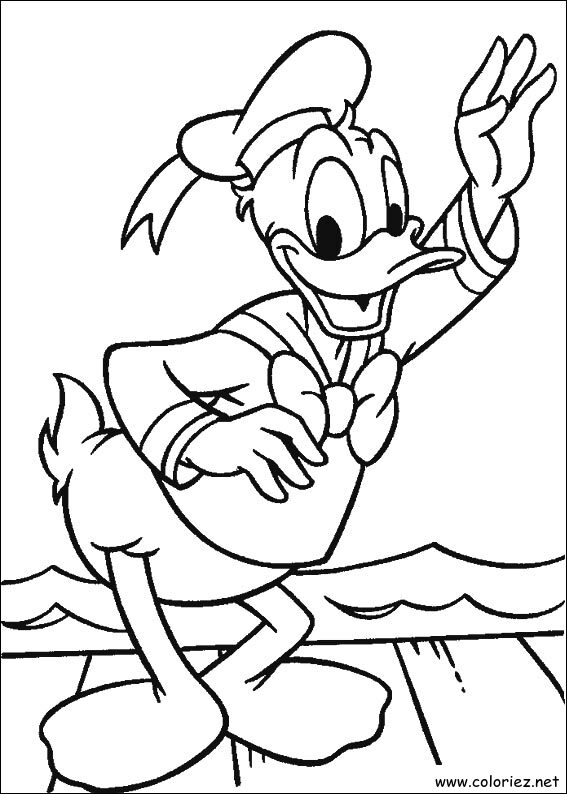 Coloriage de Donald à imprimer !