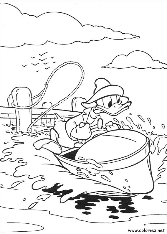 Coloriage de Donald à imprimer !