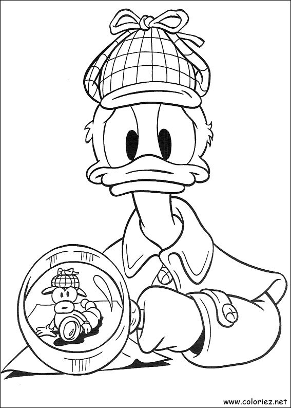 Coloriage de Donald à imprimer !
