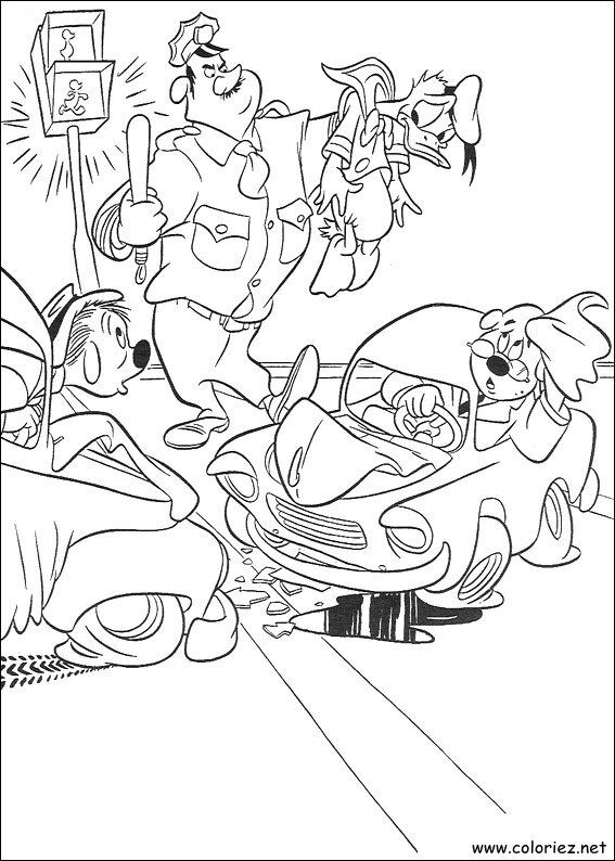 Coloriage de Donald à imprimer !