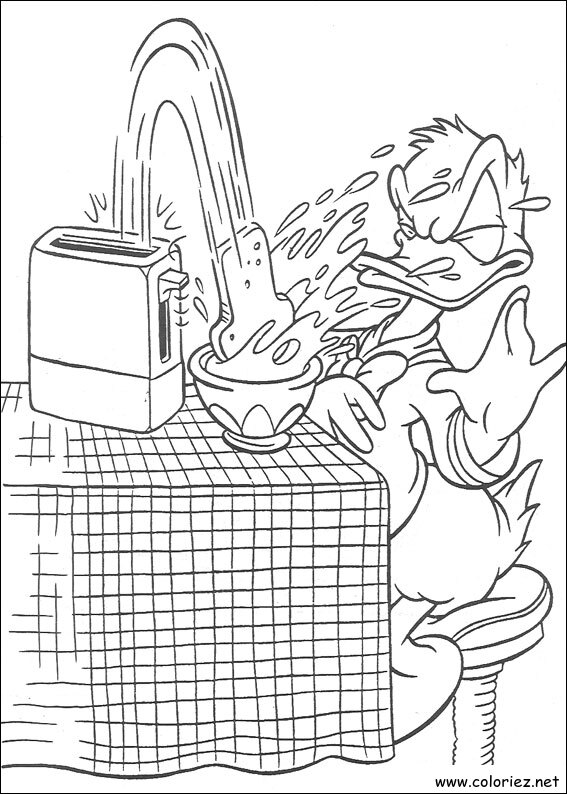 Coloriage de Donald à imprimer !