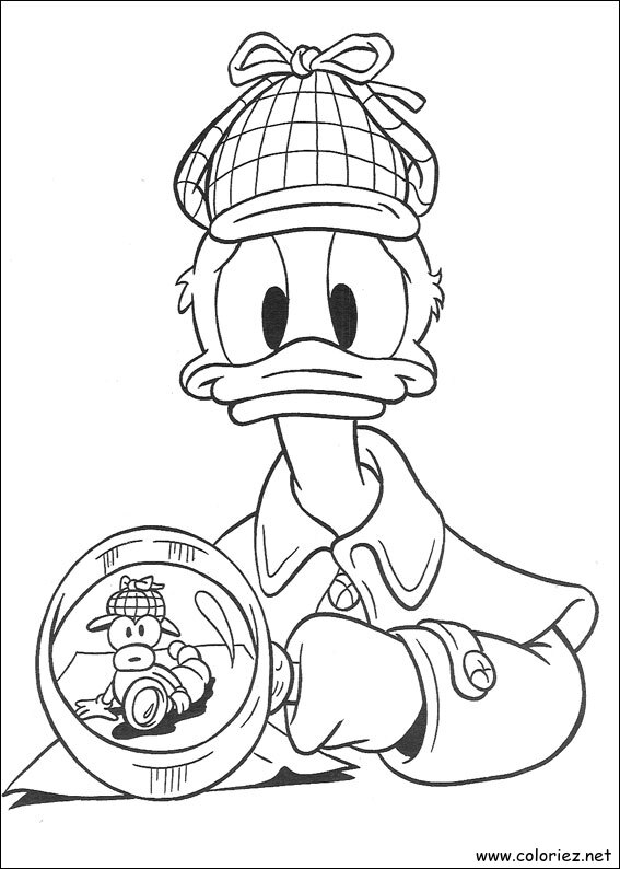 Coloriage de Donald à imprimer !