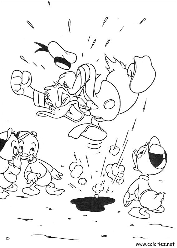 Coloriage de Donald à imprimer !