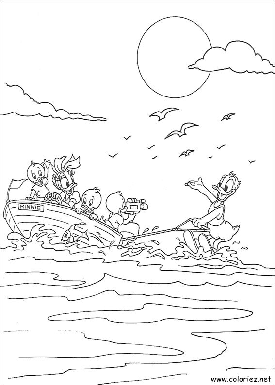 Coloriage de Donald à imprimer !