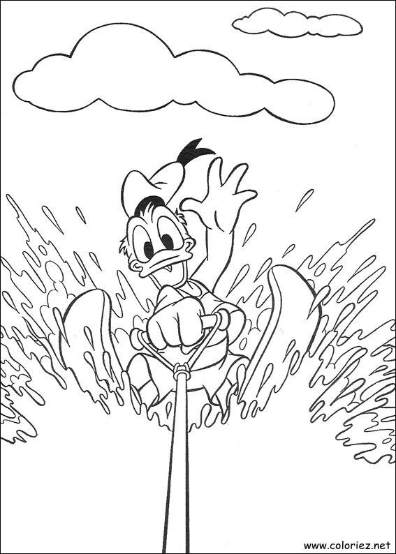 Coloriage de Donald à imprimer !