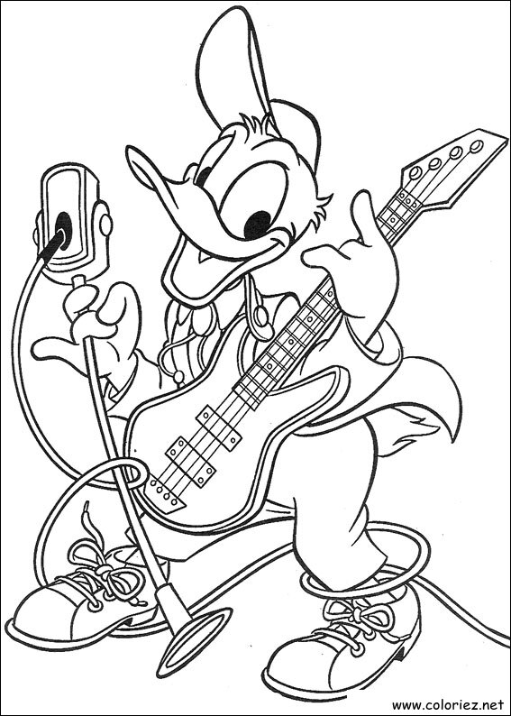 Coloriage de Donald à imprimer !