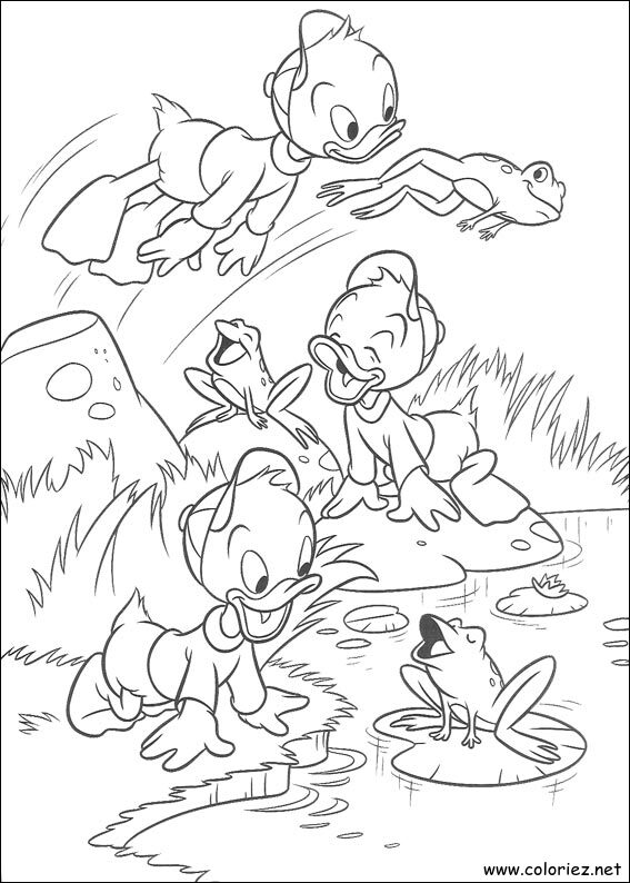 Coloriage de Donald à imprimer !