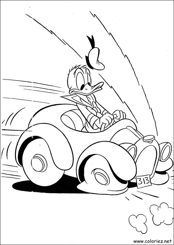 Coloriage de Donald à imprimer !
