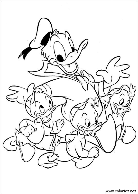 Coloriage de Donald à imprimer !