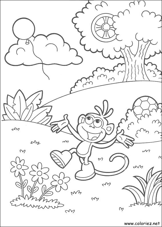 Coloriage de Dora l'Exploratrice à imprimer !