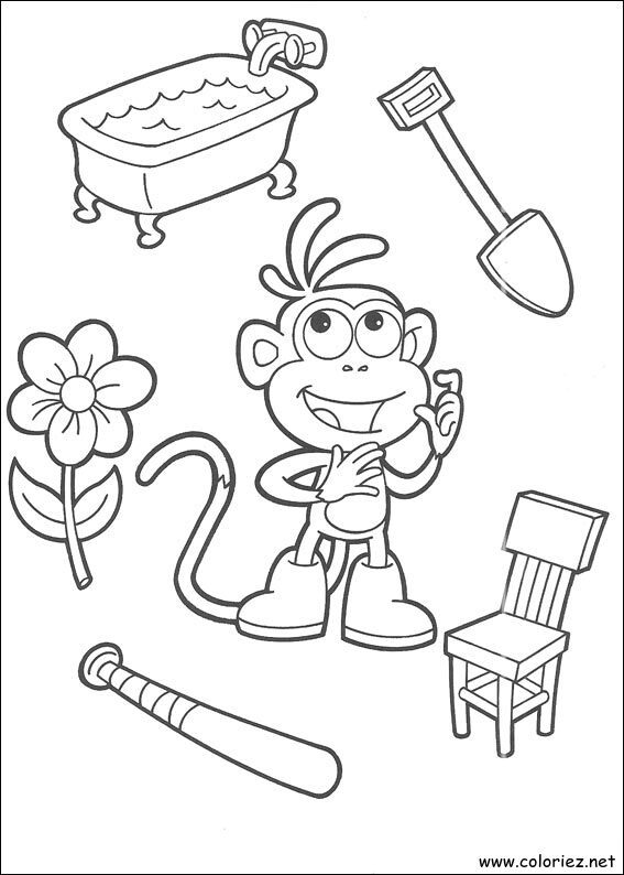 Coloriage de Dora l'Exploratrice à imprimer !
