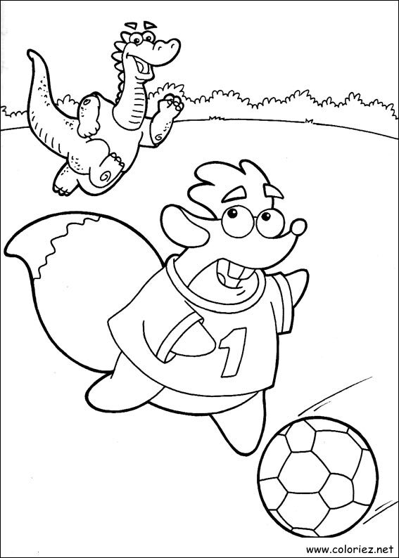 Coloriage de Dora l'Exploratrice à imprimer !