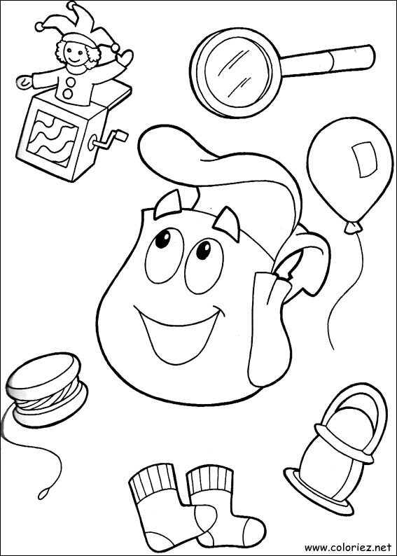 Coloriage de Dora l'Exploratrice à imprimer !