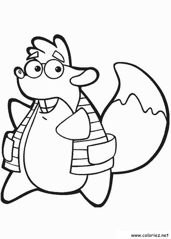 Coloriage de Dora l'Exploratrice à imprimer !