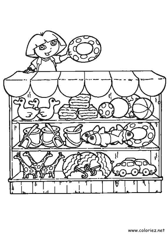 Coloriage de Dora l'Exploratrice à imprimer !