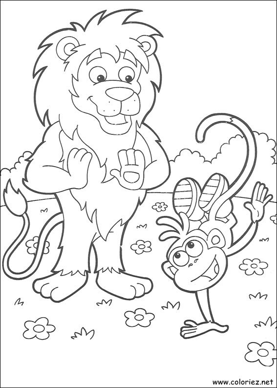 Coloriage de Dora l'Exploratrice à imprimer !