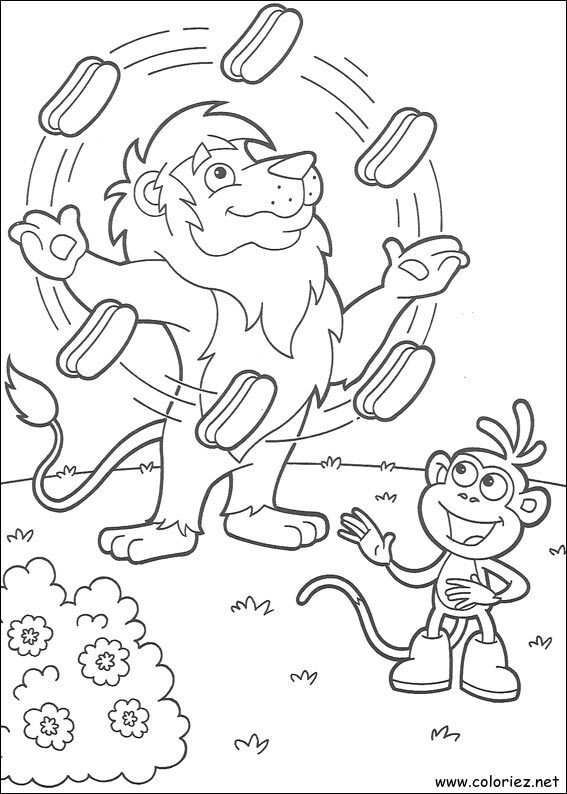 Coloriage de Dora l'Exploratrice à imprimer !