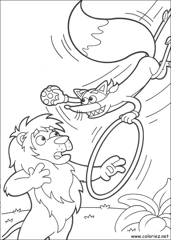 Coloriage de Dora l'Exploratrice à imprimer !
