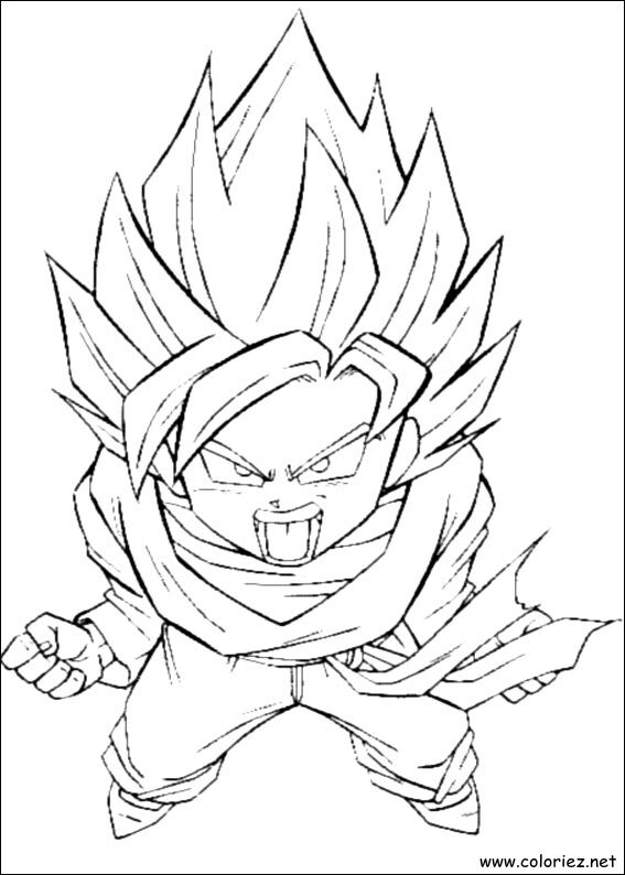 Coloriage de Dragon Ball Z à imprimer !