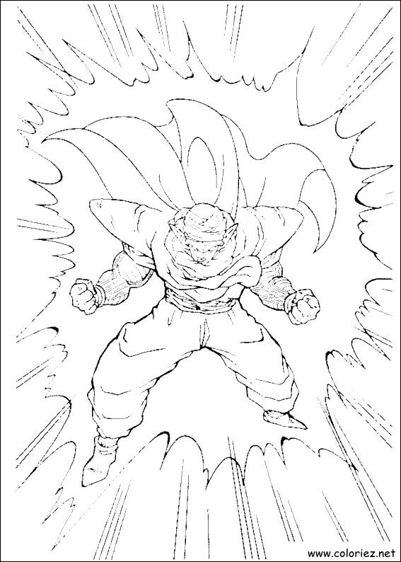 Coloriage de Dragon Ball Z à imprimer !