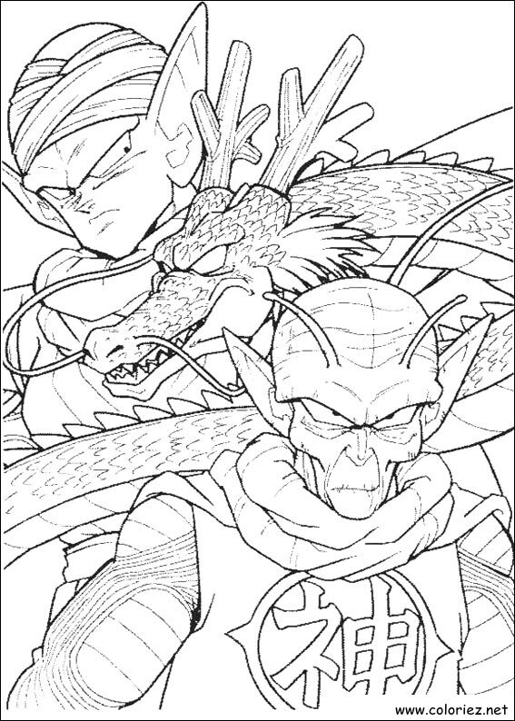 Coloriage de Dragon Ball Z à imprimer !