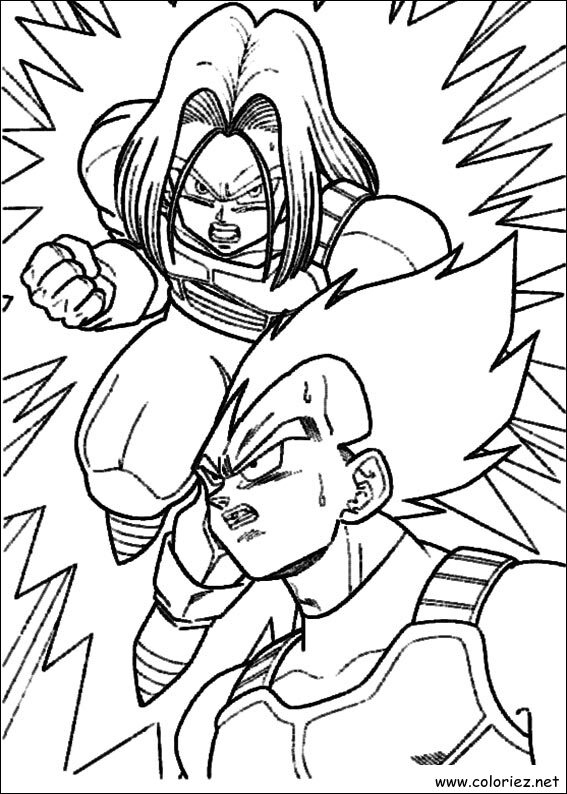 Coloriage de Dragon Ball Z à imprimer !