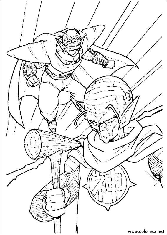 Coloriage de Dragon Ball Z à imprimer !