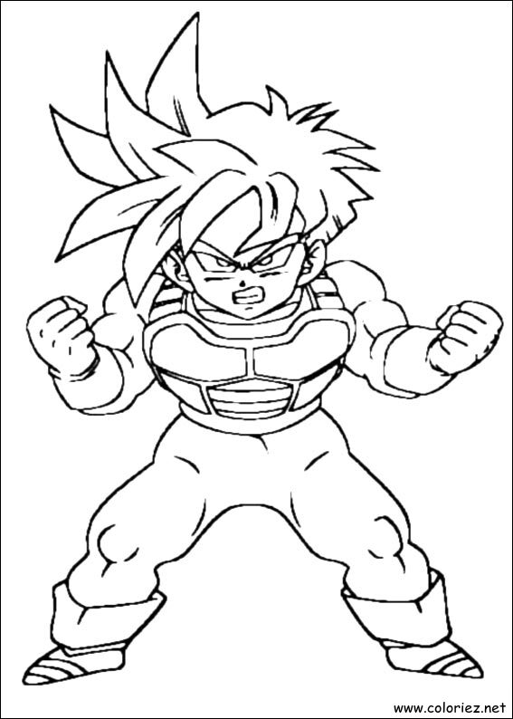 Coloriage de Dragon Ball Z à imprimer !