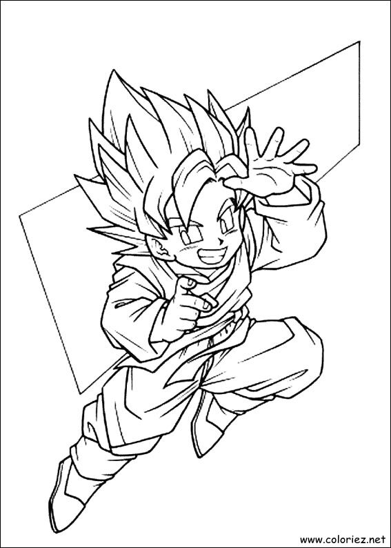 Coloriage de Dragon Ball Z à imprimer !
