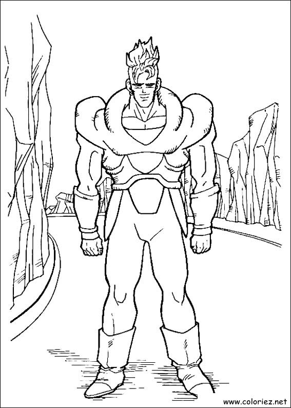 Coloriage de Dragon Ball Z à imprimer !
