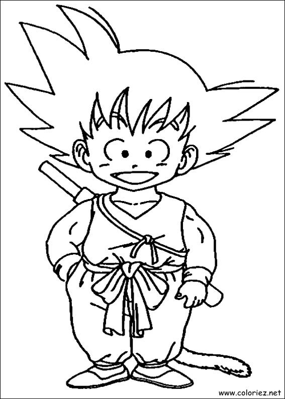 Coloriage de Dragon Ball Z à imprimer !