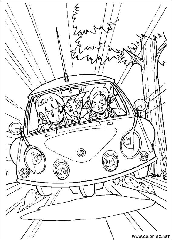 Coloriage de Dragon Ball Z à imprimer !