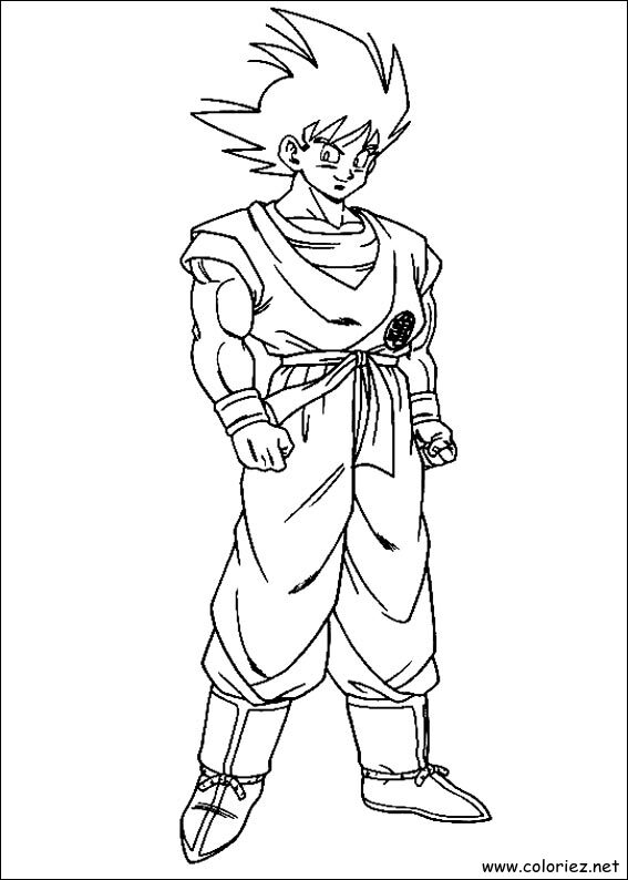 Coloriage de Dragon Ball Z à imprimer !