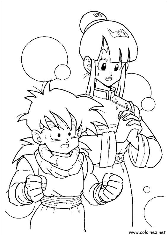 Coloriage de Dragon Ball Z à imprimer !
