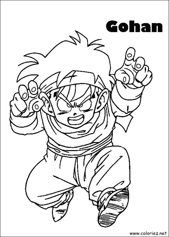 Coloriage de Dragon Ball Z à imprimer !