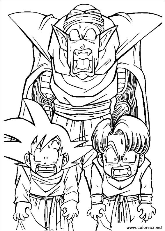Coloriage de Dragon Ball Z à imprimer !