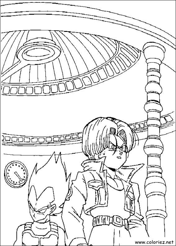 Coloriage de Dragon Ball Z à imprimer !