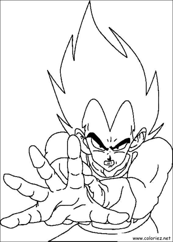 Coloriage de Dragon Ball Z à imprimer !