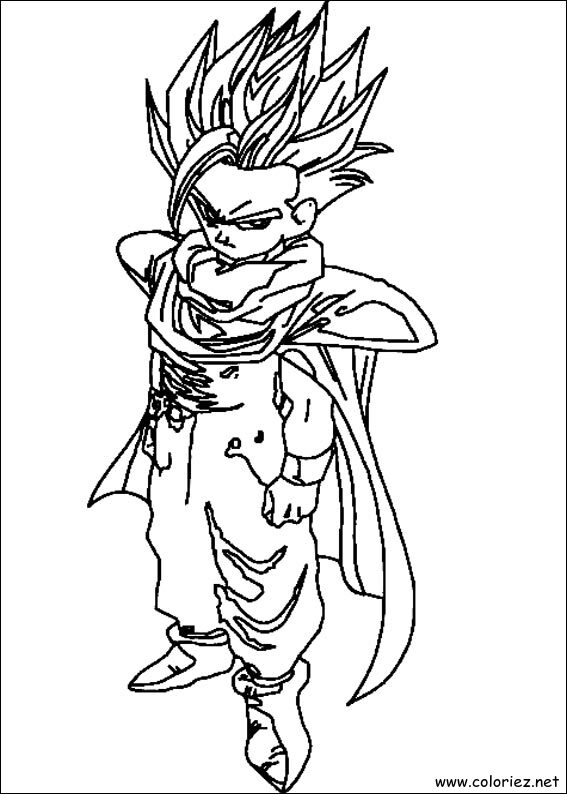Coloriage de Dragon Ball Z à imprimer !