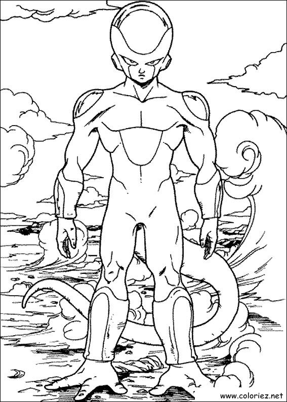 Coloriage de Dragon Ball Z à imprimer !