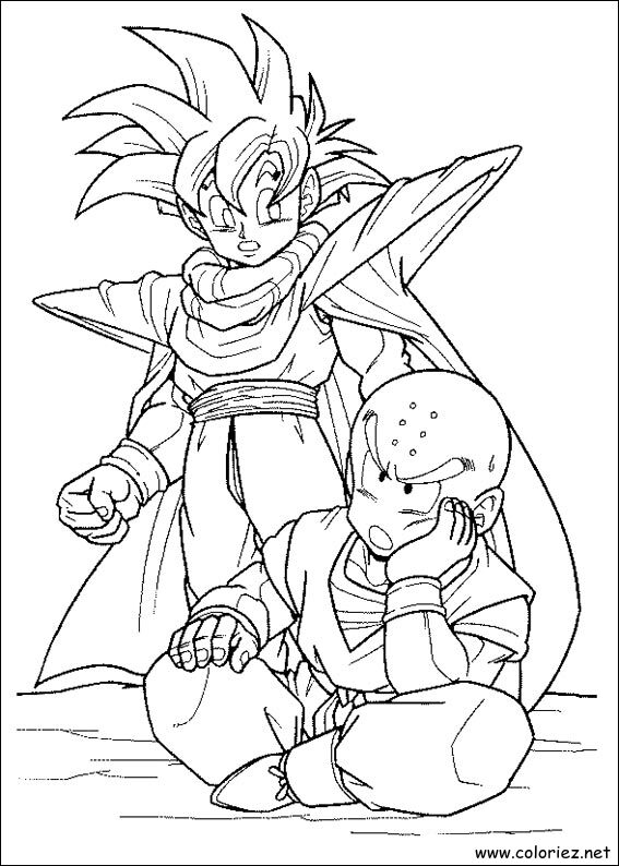 Coloriage de Dragon Ball Z à imprimer !