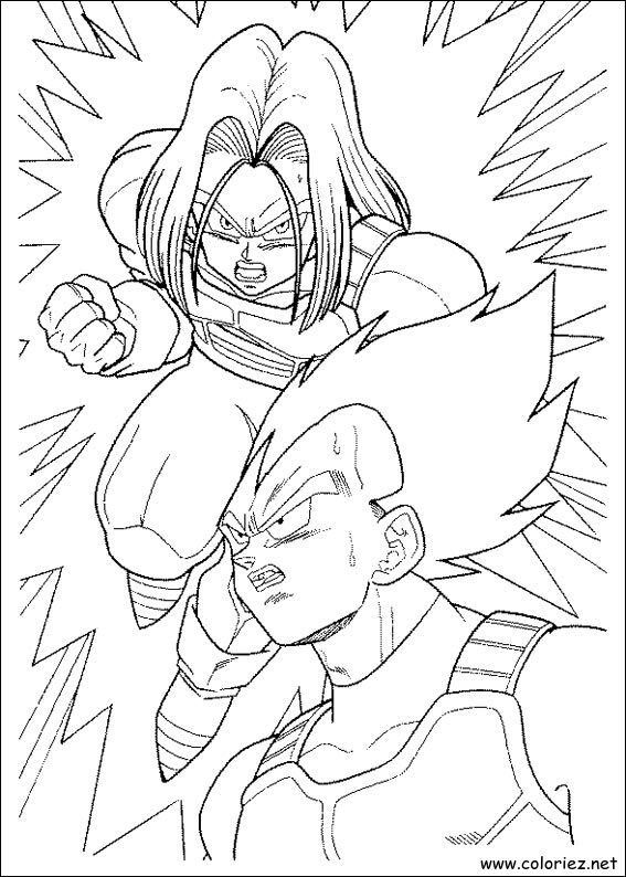 Coloriage de Dragon Ball Z à imprimer !